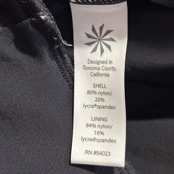 Athleta Blousy Tankini Swim Top Built In Underwire Bra Black Women's 34 D/DD - Picture 16 of 16